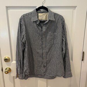 Rag & Bone Tailored Workwear Gingham Shirt - Size L